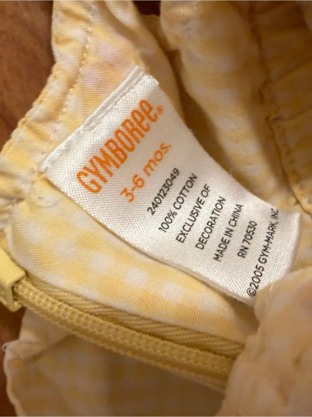 Gymboree Yellow Gingham Ice Cream Dress